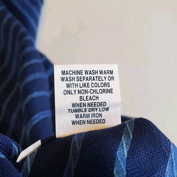Robert Graham Shirt Mens XL Flip Cuff Blue Check Long Sleeve Button Up Cotton - Picture 7 of 15